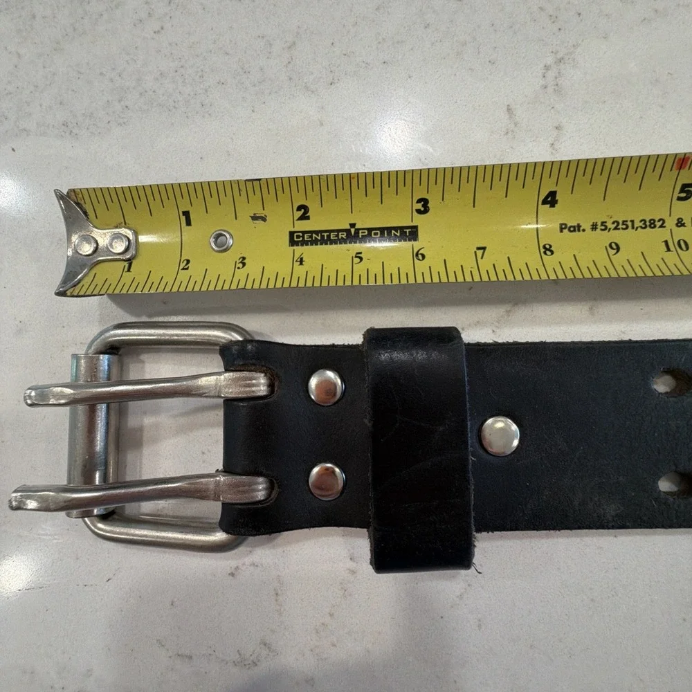 Genuine Leather Black Belt Mexico Size Up To 40